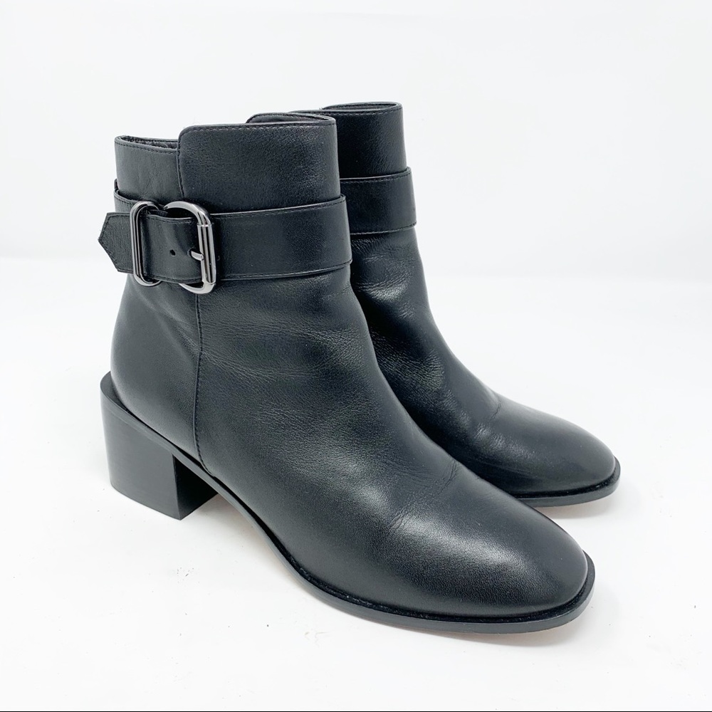 Linea Paolo Pallas Bootie Black Leather 7.5 Boots